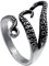 PAURO Edelstahl Punk Oktopus Tentakel Sea Monster Kraken Squid Offener Ring für Männer Verstellbares Silber