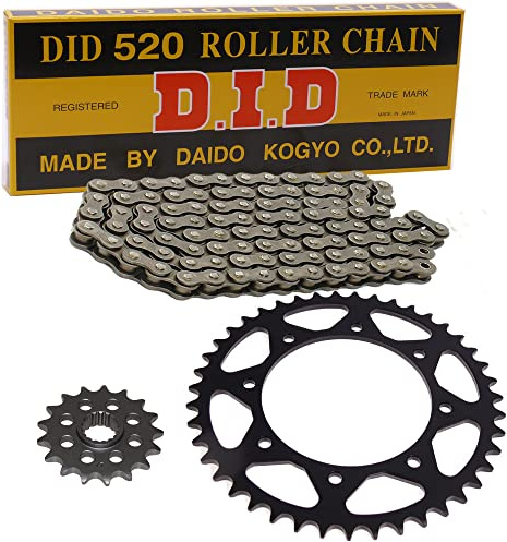 Kettensatz geeignet für KTM Duke 125 14-21 Kette DID 520 L 112 offen 14/45