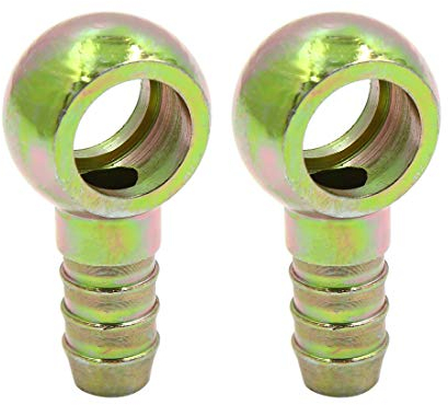 sourcing map 2Stk 12mm ID Schlauchkupplung 16mm Banjo Fitting Kraftstoffleitung Adapter für Motorrad Auto