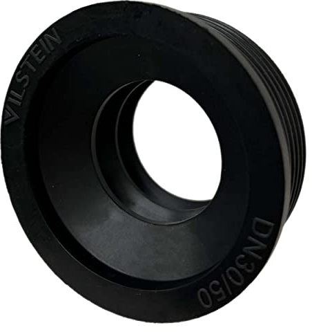VILSTEIN® Universal Siphon Dichtung [50x32MM] - Ablaufgarnitur Dichtung für Waschbeckenablauf - Dichtungsring Abfluss - Gummimanschette für Abflussrohr - Gummimuffe für Ablauf, Rohre & Siphon