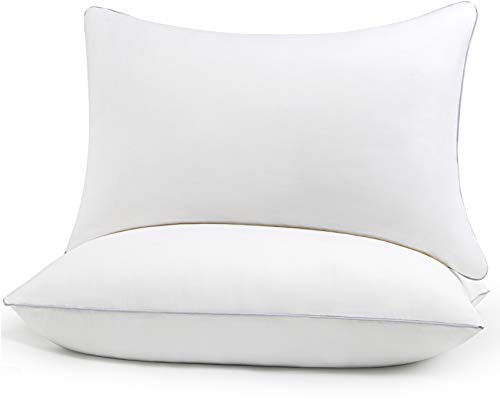 HIMOON Bed Pillows for Sleeping 2 Pack,Standard Size Cooling Pillows Set of 2,Top-end Microfiber Cover for Side Stomach Back Sleepers