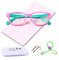 AetrvoHope Blue Light Blocking Glasses for Kids Girls,Pink Cute Computer Glasses for Kids Age 3-12,Flexible Silicone Unbreakable Frame Gaming Glasses for Children,Anti UV&Eyestrain