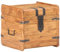 vidaXL Akazienholz Massiv Truhe Abschließbar Aufbewahrungsbox Holzkiste Nachtschrank Holztruhe Nachttisch Schatztruhe Schatzkiste 40x40x40cm