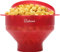Salbree Mikrowellen-Popcorn-Popper, Silikon-Popcorn-Maschine, faltbare mikrowellengeeignete Schüssel – Heißluft-Popper, kein Öl erforderlich – die meisten Farben erhältlich (Transparent Rot)