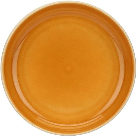 Rose&Tulipani - Piatto Fondo color Zucca in gres, diametro 25 cm, collezione Arpeggio