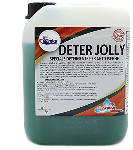 Detergente per motosega ed attrezzature concentrato, sgrassante per resina e incrostazioni - 5 Litri - DETER JOLLY
