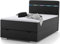 wonello Monza Boxspringbett 90x200 mit Bettkasten in Schwarz I LED Beleuchtung und USB Anschlüssen I Design Bett für Jugendliche und Erwachsene I Stauraumbett mit Matratze und Topper