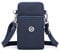 Small Crossbody Wallet Moblie Phone Bag Women Mini Shoulder Purse for iPhone 15 Plus 14 Pro Max Samsung Galaxy S23 Ultra A53 A14 A33 A54 M13 M33 M53 Google Pixel 7 6a OnePlus 11 (Blue)