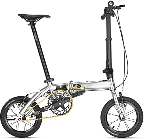 ZLYJ 14-Zoll Leichtes Mini Faltrad, Kleines Tragbares Fahrrad, Faltrad Für Erwachsene, Studentenauto B,14inch