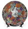 Lina Cavalieri Teller, Fornase dekorativer Teller, Make-up-Teller, Wanddekoration, inklusive Halterung und speziellem Federhaken,style-24,6inch