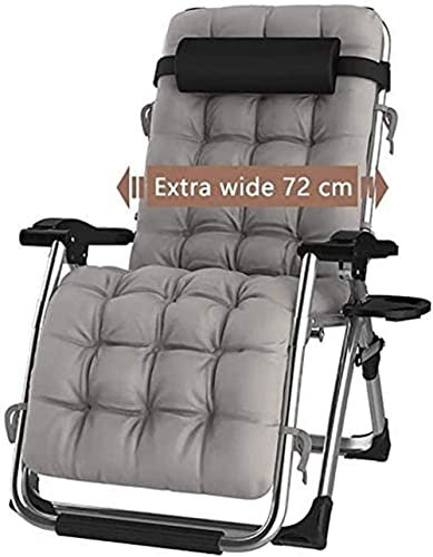 Tumbona Plegable para Exteriores con Soporte para Bebidas, Tumbona Ajustable para Piscina, con Almohadas reclinables