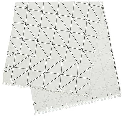 SOLUSTRE Dust Cover Towel Refrigerator Cover White Large Checkered 30x90cm for Home Kitchen