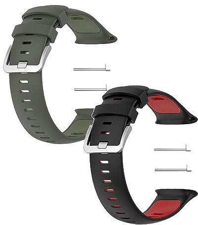 KAREN66 Ersatzbänder für Polar Vantage V2 Wechselarmbänder, Silikonarmband Wasserdichte Sportbänder 22mm Uhrenarmband Kompatibel mit Polar Vantage V2 Armband (2 Stück -1)