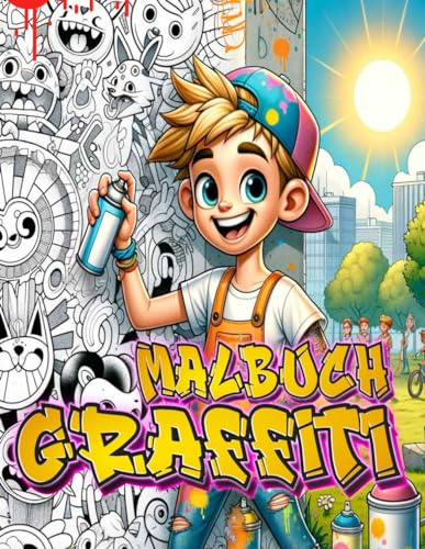 Graffiti Malbuch: Streetart Malvorlagen / Graffiti zeichnen lernen für Erwachsene, Kinder und Jungen / Graffiti-Buchstaben, Schriftarten, Charakteren