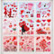 BETESSIN 9Blatt Fenster Aufkleber Valentinstag Fensterbilder Selbstklebend Herzen Fenster Abziehbilder Sticker Valentinstag Hochzeit Fenster Deko Herz Aufkleber Rot Jubiläum Party Dekoration