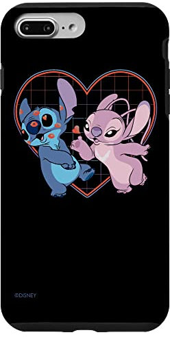 iPhone 7 Plus/8 Plus Disney Lilo and Stitch Angel Heart Kisses Case