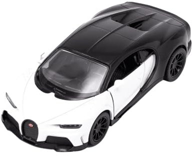 Easy Toys Modellauto Kompatibel mit Bugatti Chiron Supersport. Maßstabsgetreues Spielzeugauto mit zu öffnenden Türen. Modellauto (Chiron Weiß)