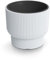 Tymar Pot de Fleurs avec Insert, Pot de Fleurs en Plastique, jardinière, Grand Pot de Plantes (DBMLR Blanc,ø 40 cm)