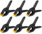 Acooruiteng 6 Stück Klemmzwingen 3.5 Zoll Hochleistungs Nylon Federklemmen Klemmen Federklemme Klemme Klemmzwinge Spring Clamps Leimzwingen Federzwingen für Holzbearbeitung DIY Fotostudios Schwarz