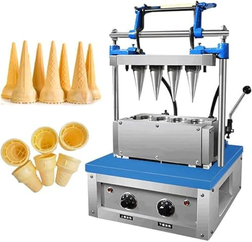 Kolice commercial 4 molds set ice cream cone maker,Waffles maker,ice cream tray machine,ice cream tools,ice cream cone machine,cone maker
