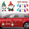 23 Stück Auto Aufkleber Weihnachten Reflektierend Sticker, Zwerge Glühbirnen Magnete Weihnachtsdeko Auto Dekoration Stickers Kühlschrank Deko Weihnachtslicht Magnet Set für Briefkasten Garage
