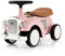 SOARS Rutschauto Retro, Rutschfahrzeug mit Lenkrad, Sound, Stauraum,Kotflügel, Spielzeugauto Jungen & Mädchen für Kinder ab 1 Jahr, 58 x 27 x 34 cm (Rosa)