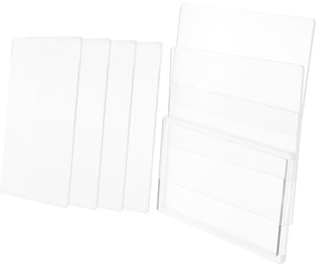 ERINGOGO 2 Sets Quicksand Backboard Desktop Decor Material Card Display Decor Decorative Crafts Display Stand DIY Supplies Sandscape DIY Frames Sandscape Frame DIY Decor Transparent Acrylic