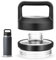 JaunniQir Chug Cap für Yeti Rambler Flasche, Deckel Ersatz für 510 ml, 737 ml, 1020 ml, 1814 ml, obere Abdeckung, Wasserflaschen-Zubehörteile aus Kunststoff, Schwarz, Twist Lock Verschluss