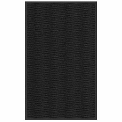 vidaXL Fußmatte Schwarz 90x150 cm