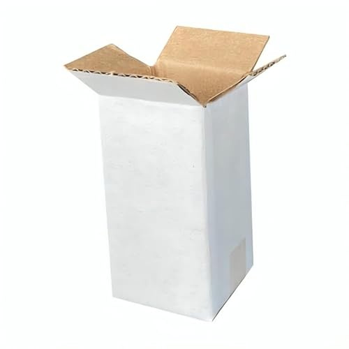 NoblesBox Kartonbox 30 x 30 x 60 mm – Robuster, kompakter Verpackungskarton für kleine Artikel & Aufbewahrung, Rechteckig, Stabil, Weiß, Versand, Post (50)
