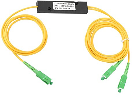 Ouitble Répartiteur Fibre Optique SC APC 1X2 FBT Séparateur de Câbles en Fibre Optique Monomodes Séparateur SC/UPC PCL pour CATV FTTH FOS