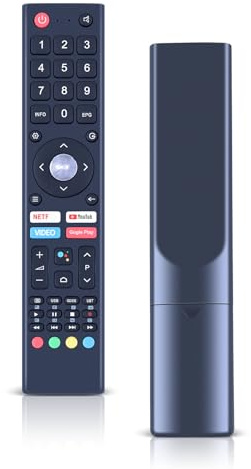 CLVIZCXOM Télécommande de rechange TV compatible avec Saba Changhong CHIQ (N/Y/P/G) GCBLTV02ADBBT SA32S67A9 L32H7A SA40S67A9 L43H7S SA43K67A9 U50H7A U55H7S U58H7S