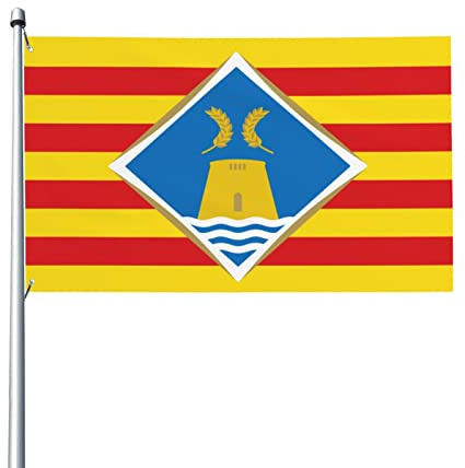 Bandera De Formentera Flagge, 90 x 150 cm, für den Außenbereich, Garten, Dekoration, Banner, Innenbereich, Familie, Urlaub, Mode, Party, Dekoration