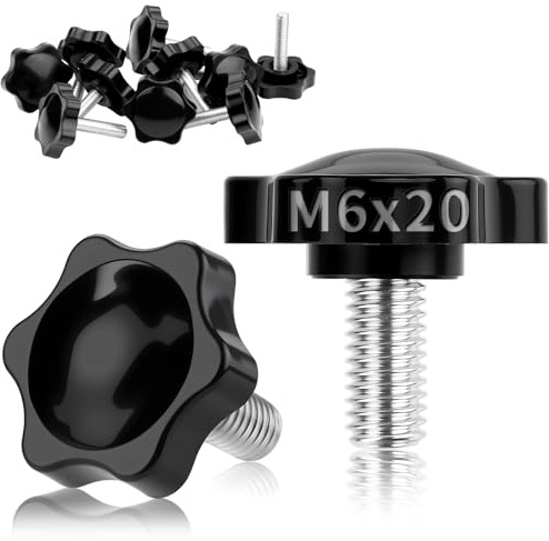 TXXATX 12 Pezzi Viti Manopola a Stella M6x20mm, Testa 32mm