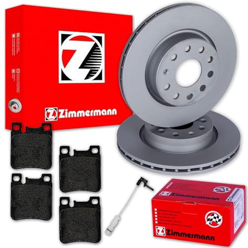 BandelOne enthält Zimmermann Bremsscheiben + Beläge hinten für W210 E55 Amg S202 C43 Amg