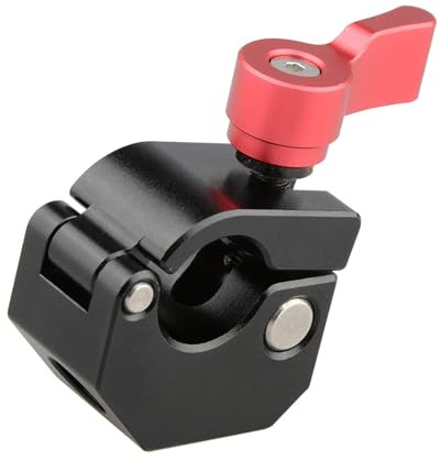 15-mm Einzelstangenklemmenadapter mit 1/4-Zoll-20 3/8-Zoll-16-Gewindeloch für DSLR Kamerakäfigschulter 15-mm Schienensysteme Fotografie Studioausrüstung