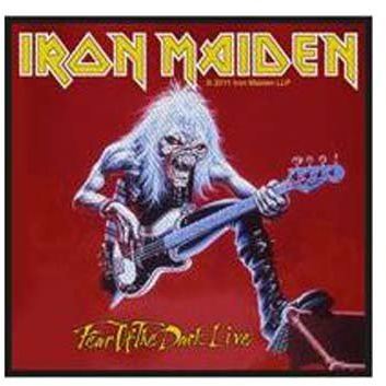 Iron Maiden - Aufnäher Fear Of The Dark Live (in 9 cm x 9 cm)