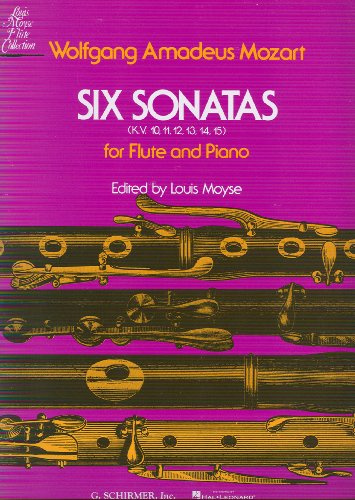 MOZART - Sonatas (6) (K.10 a 15) para Flauta y Piano (Moyse)