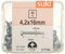suki 40 Stück Blechschraube Linsenkopf 4,2 x 16 mm verzinkt Bohrspitze DIN 7504M, 6177052