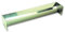 Goutiére à bûche demi ronde professionnelle en inox 500 x 80 x 58mm