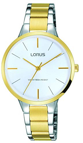 Pulsar Damen Analog Quarz Uhr mit Edelstahl beschichtet Armband RRS02WX9