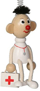 Unbekannt Schwingfigur Arzt 16cm