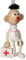 Unbekannt Schwingfigur Arzt 16cm