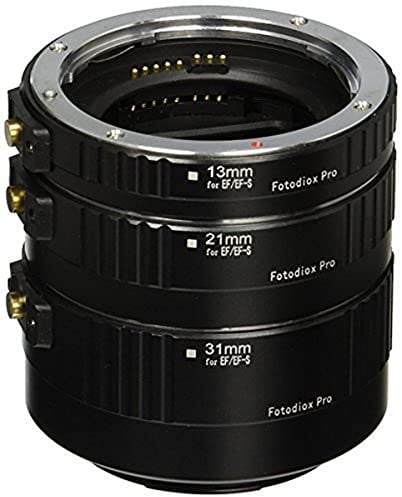Fotodiox Pro 3-Piece Automatic Macro Extension Tube Compatible with Canon EOS EF/EF-S Cameras