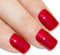 Bling Art False Nails French Manicure Gel Glitter Polished Matte 24 Full Cover Medium Tips UK (Fire Me Up)