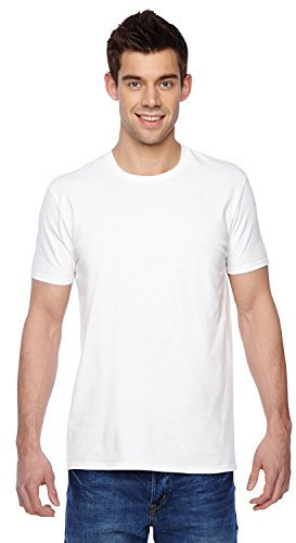 Fruit of the Loom Men's Super Premium Short Sleeve T-Shirt, White, Small
