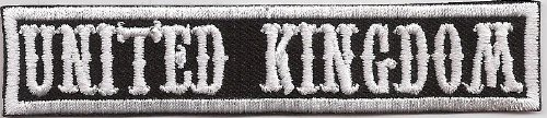 United Kingdom, Biker MC Motorcycle Club Rangabzeichen Biker Aufnäher Patch Abzeichen