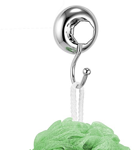 MaxHold Sistema di Vuoto Gancio da Accappatoio Singolo - Nessuna perforazione - Acciaio Inossidabile Nessuna Ruggine - Utilizzabile in Bagno e Cucina