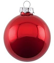 Gift Company Christbaumkugel Opal 6 cm rot