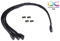 AlphaCool 18538 y-Cable RGB 4pol to 3X 4pol 30cm Incl. Connector - Black Cables Otros Cables